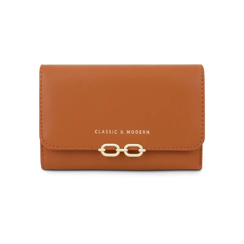 Най-добрата марка дамски ултра тънък портфейл с троен държач за карти